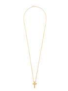 Kasun London Stick Cross Pendant Necklace - Metallic
