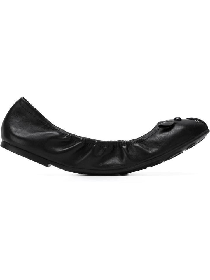 Marc By Marc Jacobs Mouse Ballerinas, Women's, Size: 37, Black, Calf Leather/rubber/leather