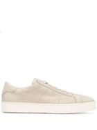Santoni Flat Lace-up Sneakers - Neutrals