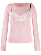 Nº21 Lingerie Top Jumper - Pink