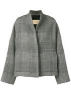 Christian Wijnants Oversized Checked Jacket - Grey