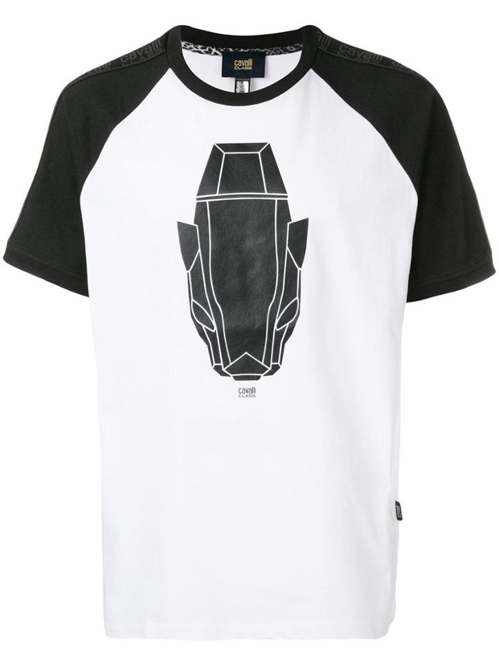 Cavalli Class Graphic Motif T-shirt - White
