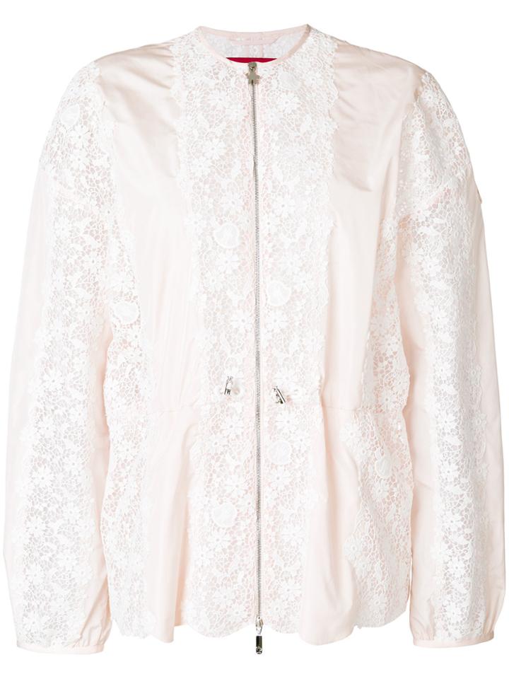 Moncler Gamme Rouge Broderie Anglaise Jacket - Pink & Purple