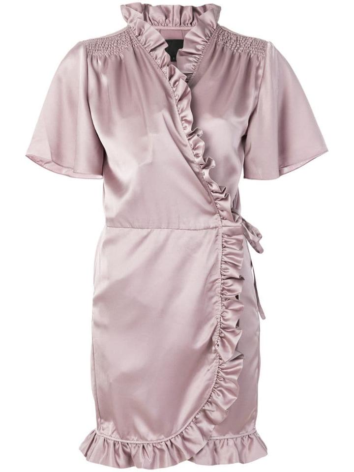 Iil7 Ruffled Wrap Dress - Pink
