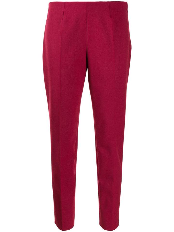 Piazza Sempione Straight Fit Trousers - Red