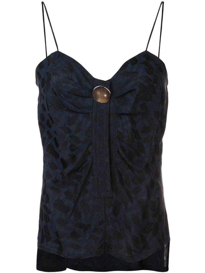 Yigal Azrouel Structured Cami Tank Top - Black