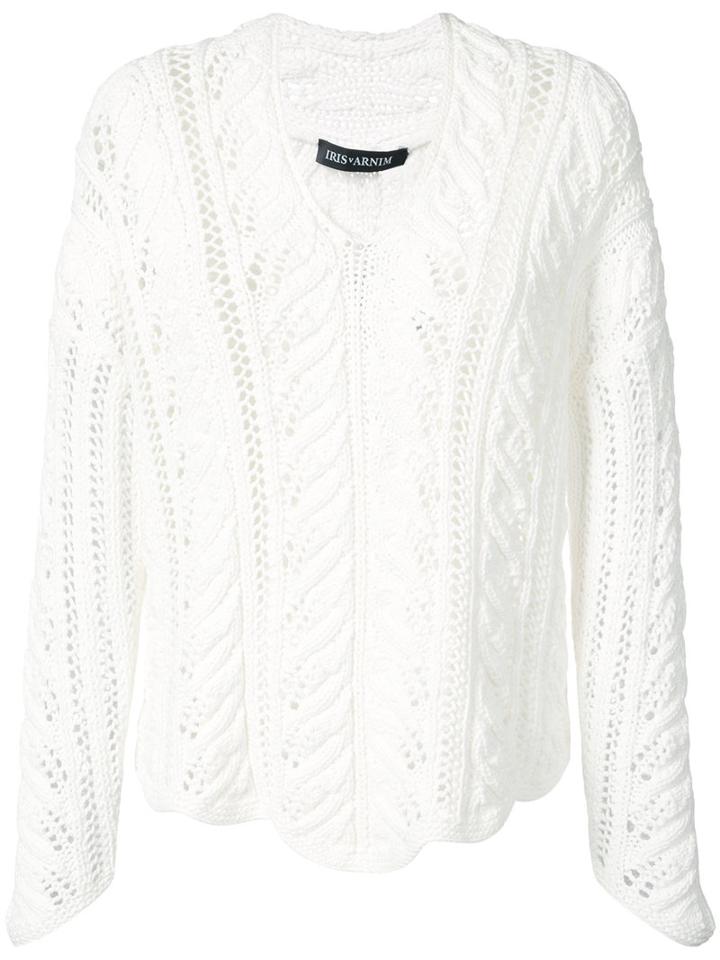 Iris Von Arnim - Jodie Jumper - Women - Cotton/nylon - M/l, White, Cotton/nylon