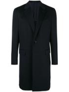 Caruso Single Breasted Coat - Blue