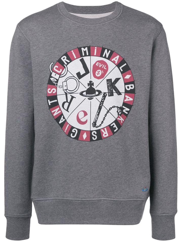 Vivienne Westwood Man Criminal Banker Giants Sweatshirt - Grey