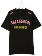 Diesel Kids Teen Successful Print T-shirt - Black