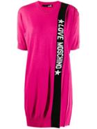 Love Moschino Logo T-shirt Dress - Pink