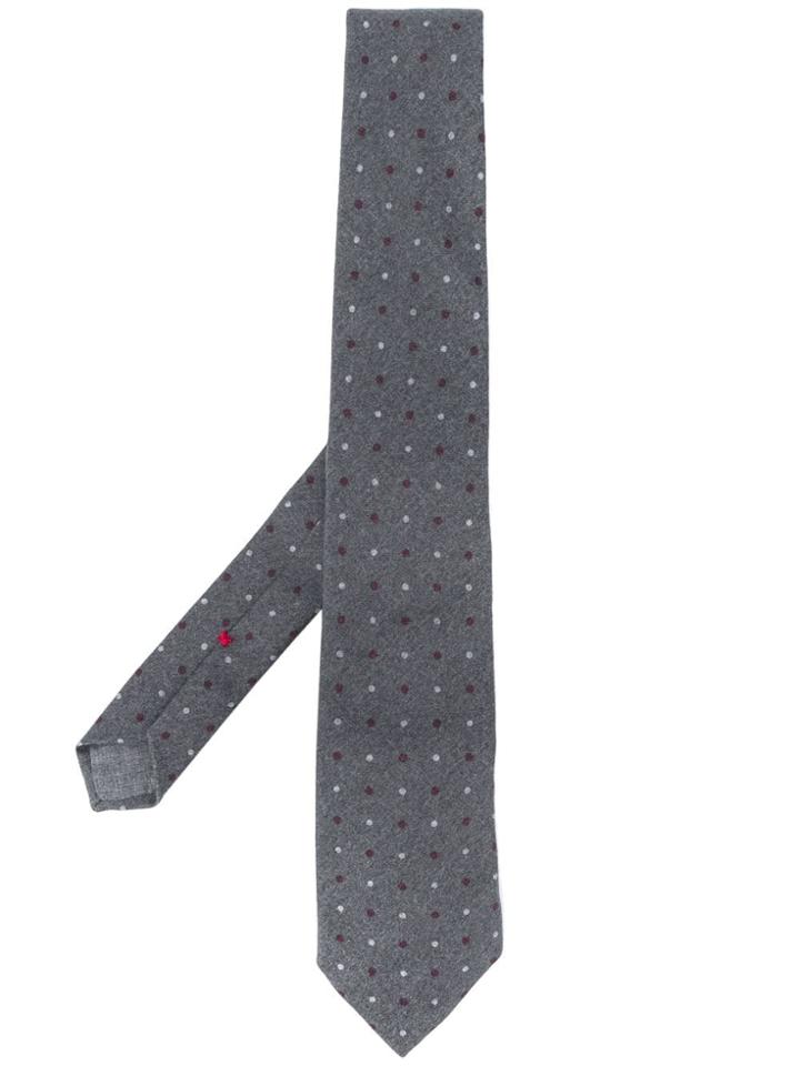 Brunello Cucinelli Dotted Tie - Grey