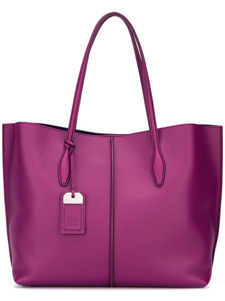 Tod's Classic Tote Bag, Women's, Pink/purple