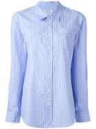 Dondup Striped Shirt, Women's, Size: 44, Blue, Cotton
