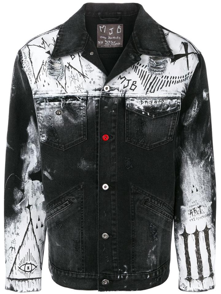 Mjb Painted Denim Jacket - Black
