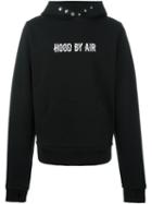 Hood By Air Oversized Sleeves Hooded Sweatshirt, Men's, Size: Medium, Black, Cotton/polyester