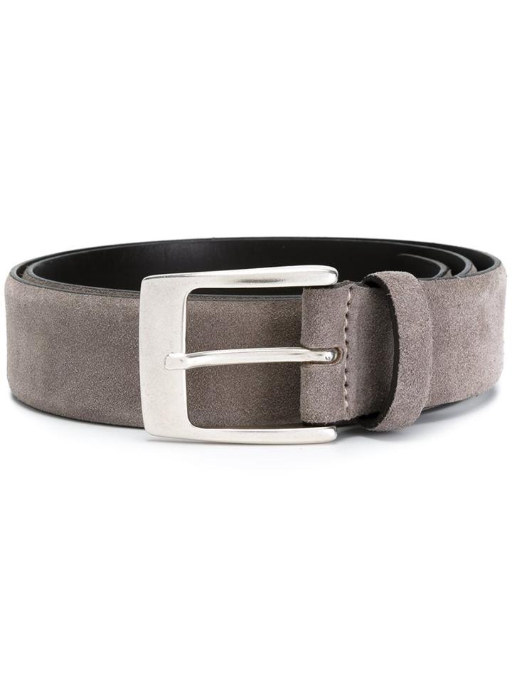 Andrea D'amico Classic Belt, Men's, Size: 105, Grey, Leather