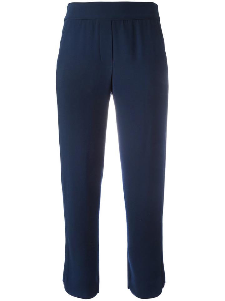 Steffen Schraut Cropped Trousers, Women's, Size: 36, Blue, Polyester