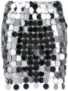 Paco Rabanne Sequinned Skirt - Silver
