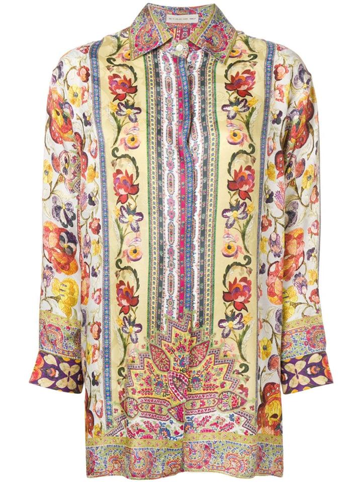 Etro Bohemian Flower Print Shirt - Neutrals