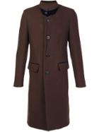 Umit Benan Notched Lapel Mid Coat - Brown