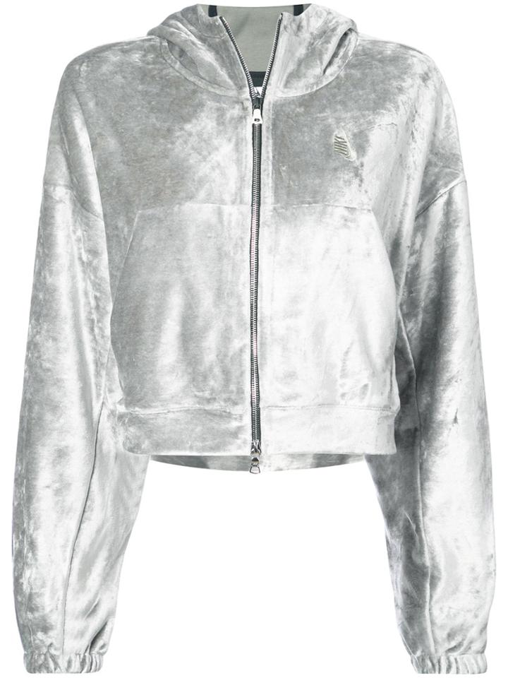 Nike Nikelab Velvet Zipped Hoodie - Grey