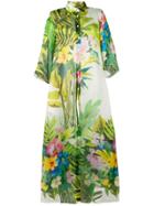 Sara Roka Briella Floral-print Dress - Green