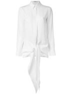 Givenchy Waist-tie Shirt, Women's, Size: 36, White, Silk