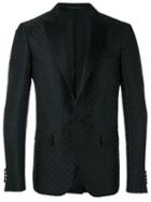 Pal Zileri - Cross Pattern Blazer - Men - Silk/polyester/cupro/viscose - 50, Black, Silk/polyester/cupro/viscose