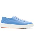 Santoni Low-top Lace Up Sneakers - Blue
