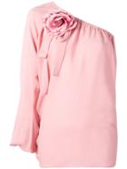Elie Saab Embellished One Sleeve Blouse - Pink