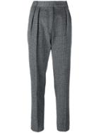 Paul Smith Houndstooth Pleated Trousers, Women's, Size: 40, Black, Wool/cupro