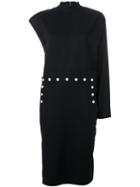 Hyke Asymmetric Midi Dress