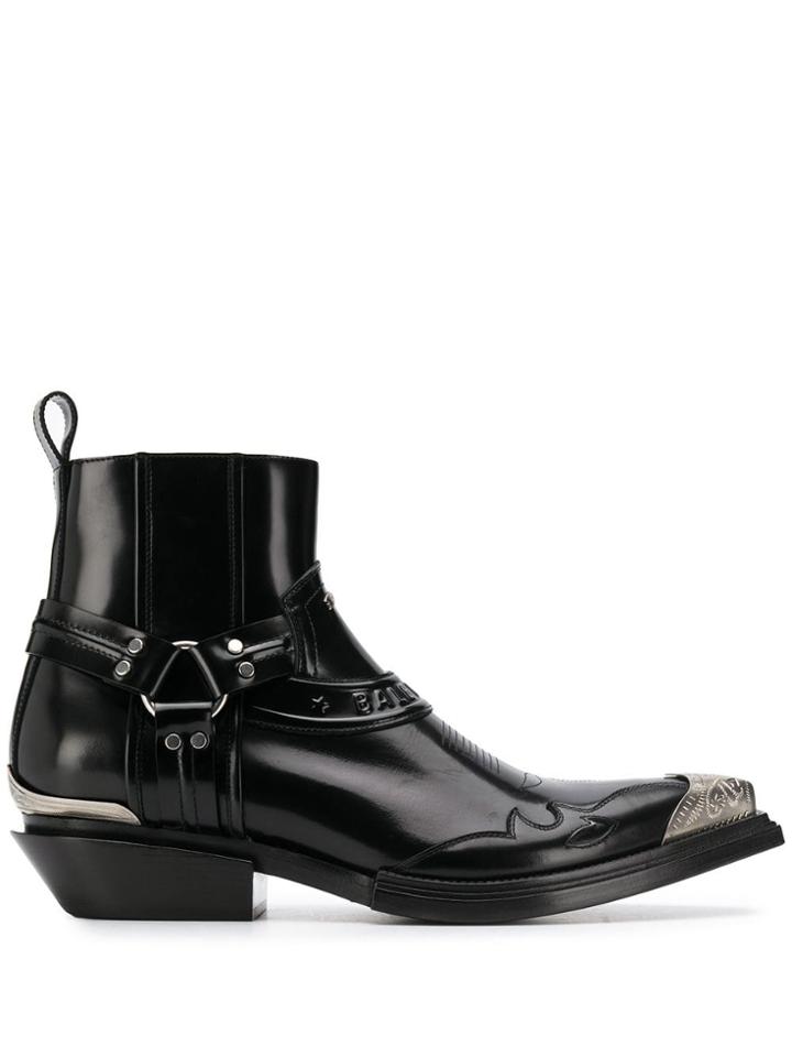 Balenciaga Santiag Boots - Black