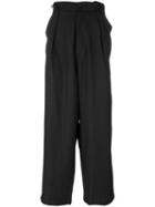 Société Anonyme 'pleats' Trousers, Adult Unisex, Size: Large, Grey, Wool