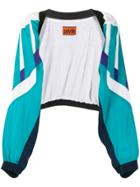 Colville Colour Block Sleeve-detail Jacket - Blue