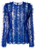 Givenchy Textured Lace Top - Blue
