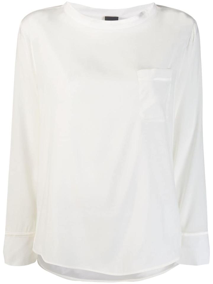 Lorena Antoniazzi Chest Pocket Blouse - White
