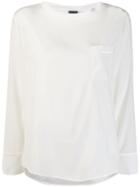 Lorena Antoniazzi Chest Pocket Blouse - White