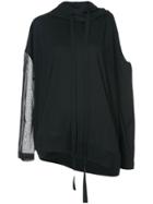 Ann Demeulemeester Cold Shoulder Sweatshirt - Black
