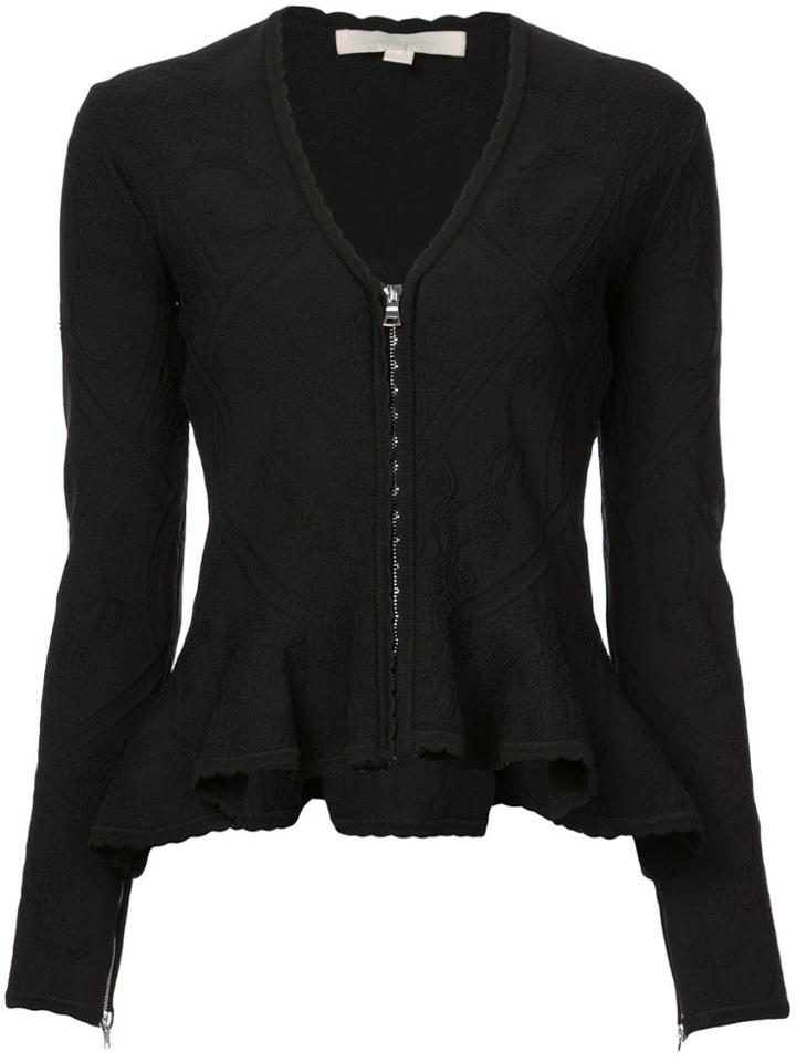 Jonathan Simkhai Zipped Peplum Style Jacket - Black