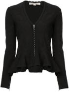 Jonathan Simkhai Zipped Peplum Style Jacket - Black
