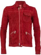 Giorgio Brato Wrinkled Effect Jacket - Red