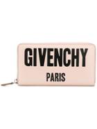 Givenchy Logo Zip Wallet - Nude & Neutrals