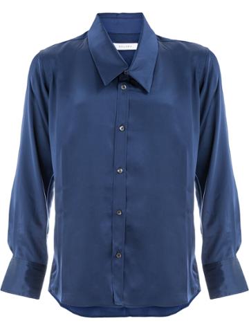 Delada Satin Shirt - Blue