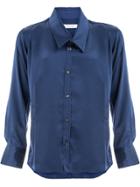 Delada Satin Shirt - Blue