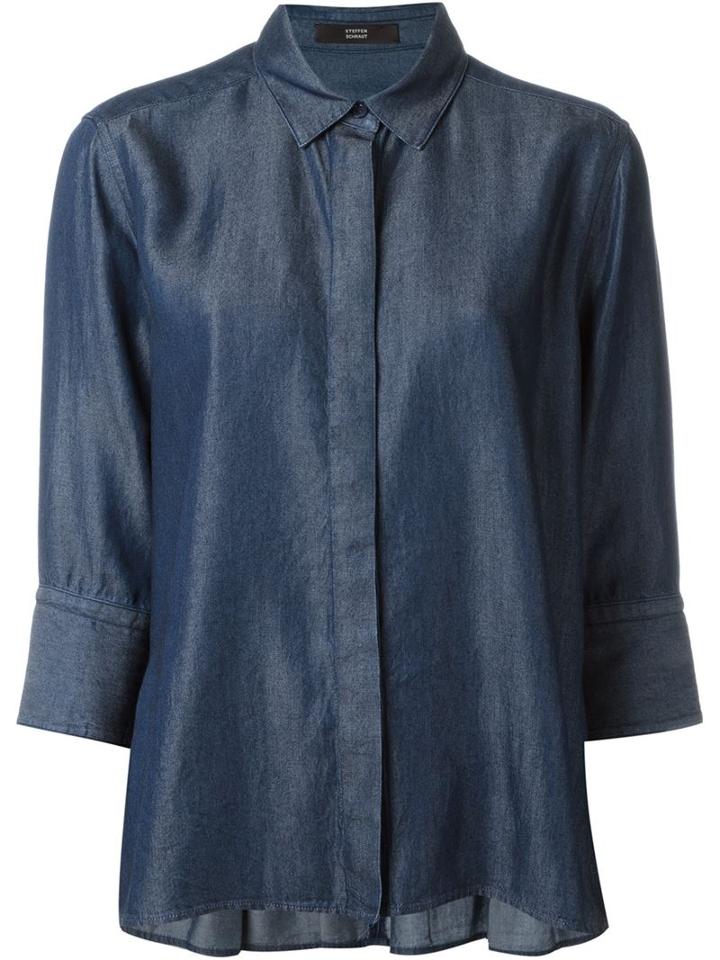 Steffen Schraut Back Ruffle Detail Shirt