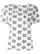 Chinti And Parker - Star Print T-shirt - Women - Polyester/viscose - L, White, Polyester/viscose