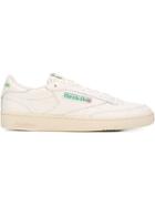 Reebok Classic Sneakers, Men's, Size: 4, White, Leather/cotton/rubber