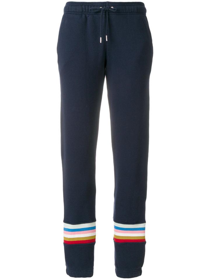 Alexa Chung Diagonal Fleece Sport Trousers - Blue